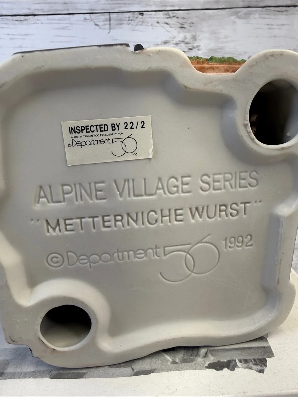 Department 56 Metterniche Wurst Alpine Heritage Village Series #5618-9 Porcelain
